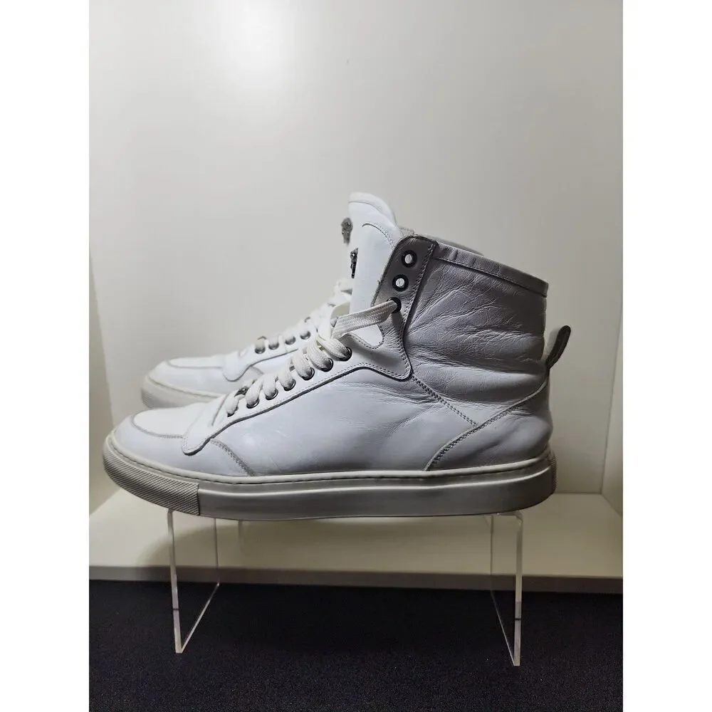 Versace Leather High Top Sneakers Size 45